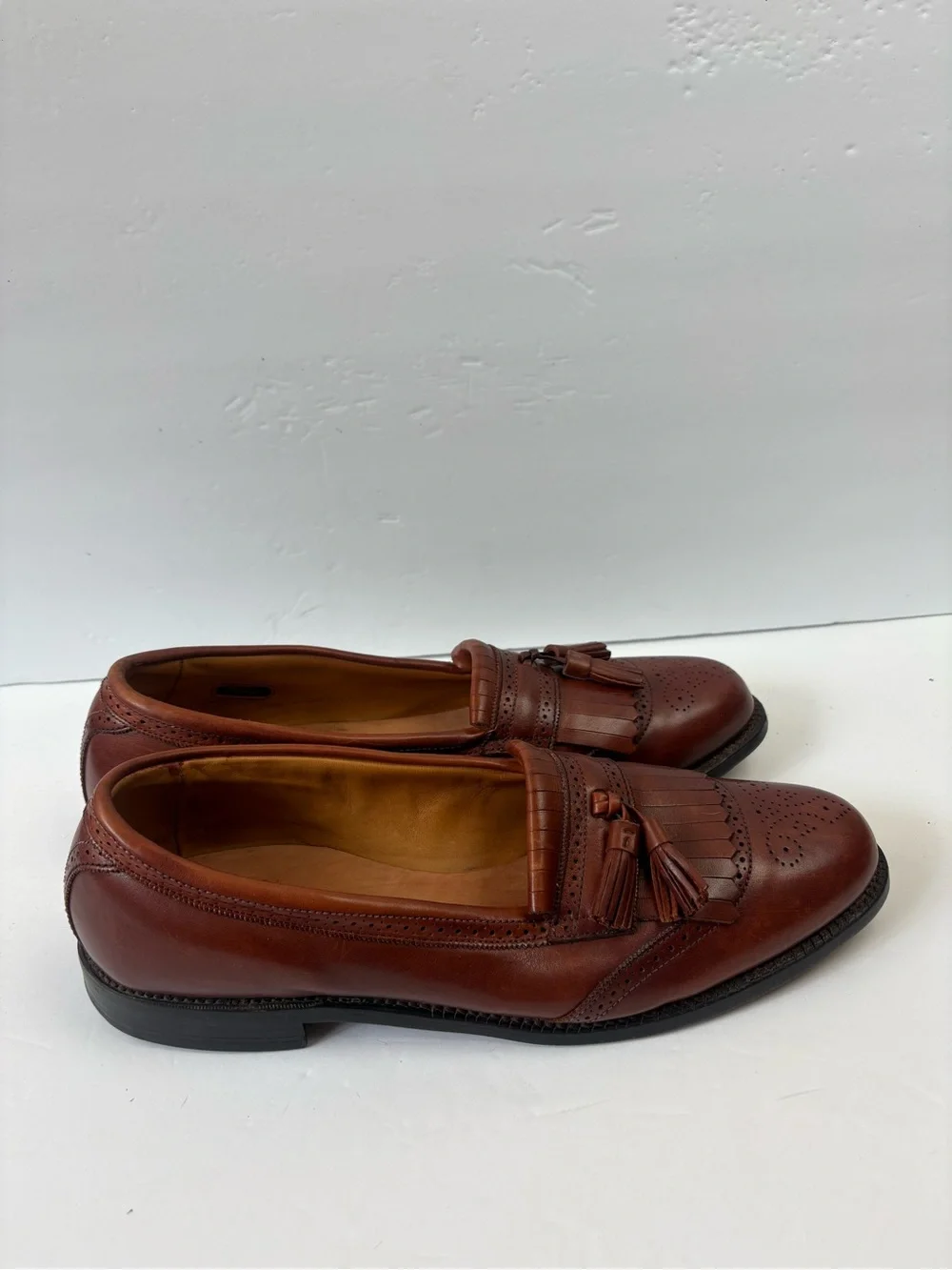 Allen Edmonds Brown Bridgeton Kiltie Tassel Dress Loafers Men’s size 13 A 5049